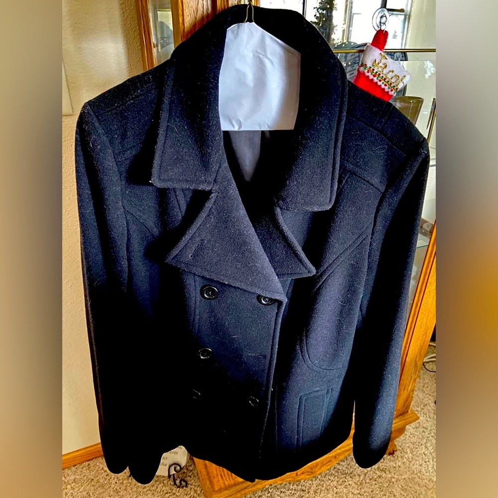 Croft & Barrow women’s black pea coat size XL